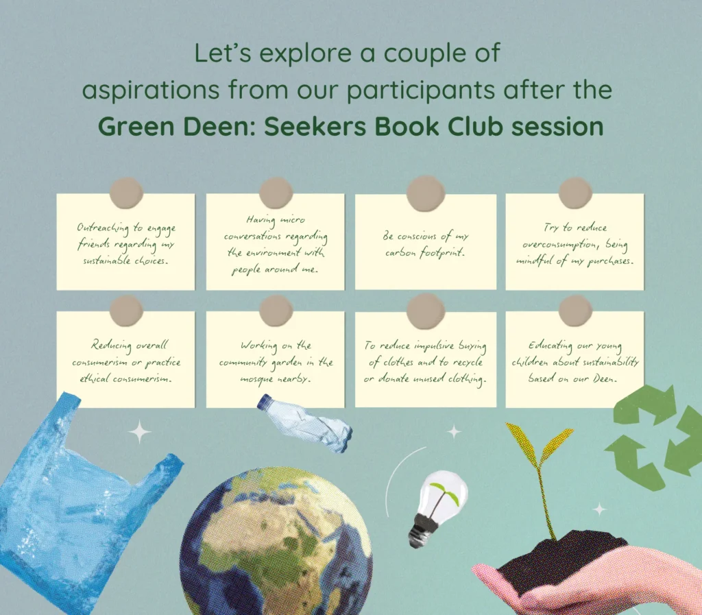 Green Deen - Seekers Book Club - List of Participant Intentions Main